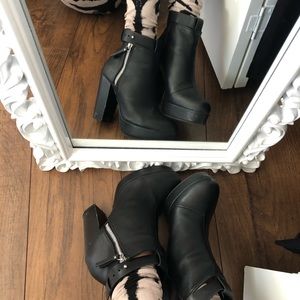 H&M Black Booties
